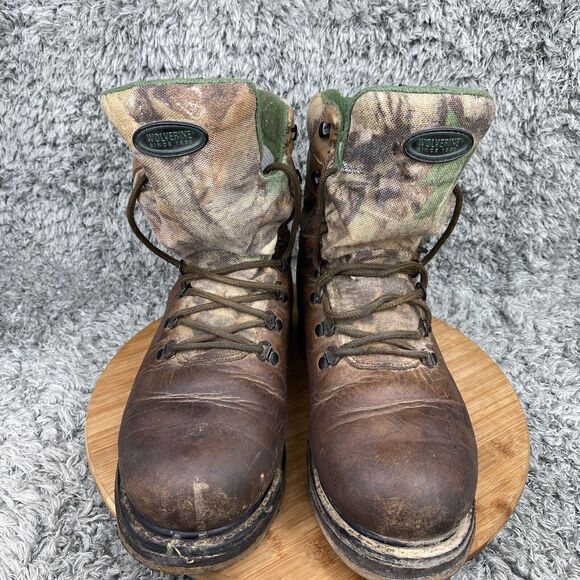 Wolverine Camo Waterproof Hunting Leather Boots - Picture 8 of 10